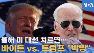 올해 미 대선 치르면…바이든 vs. 트럼프 \