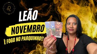 LEÃO ♌️ NOVEMBRO: É fogo no parquinho!!!