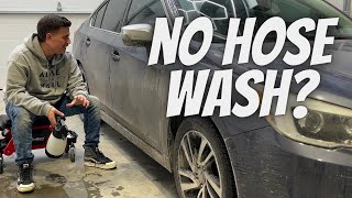 NASTY CAR. NO HOSE. A Rinseless Wash technique that works!