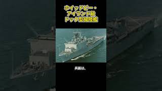 「多彩な運用が可能なホイッドビー・アイランド級ドック型揚陸艦」#兵器解説 #shorts