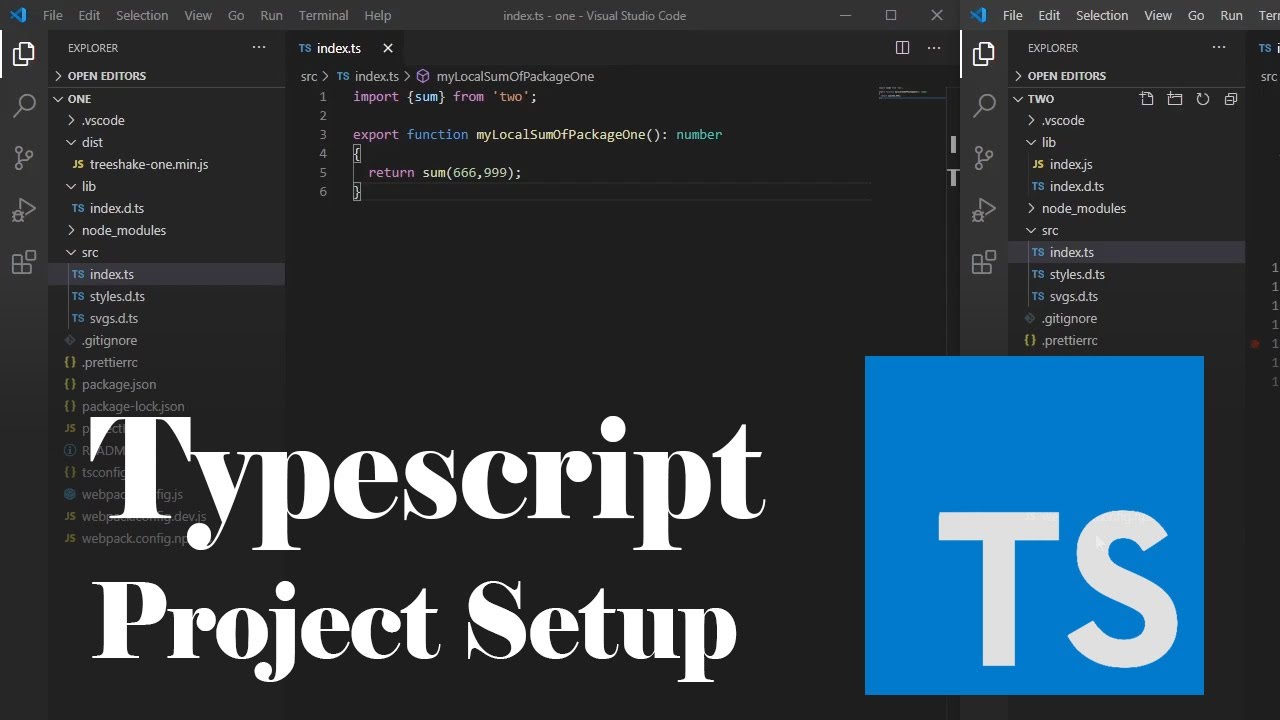 Typescript Tutorial Basic Project Setup And Tree Shaking Youtube
