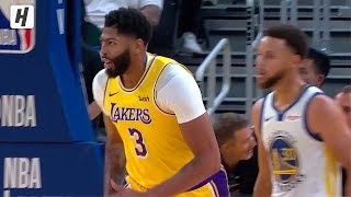 Anthony Davis First Points as a Laker! Destroying the Warriors with EPIC DUNKS!