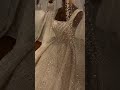 Champagne wedding dress 2021 Amanda Novias hand made beading crystal and pearl bridal dress