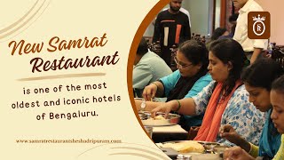 New Samrat Restaurant is one of the most oldest and iconic hotels of Bengaluru. #bengaluru