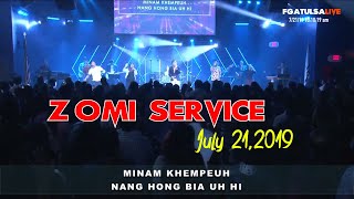 Sunday Praise and Worship (Zomi Service) # July 21,2019