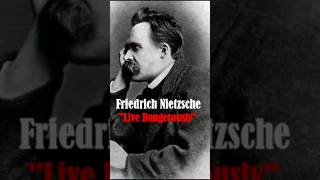 F Nietzsche MOTIVATIONAL QUOTE // "Live Dangerously" #motivation #motivationalquotes #quote #shorts