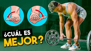 CUÁL AGARRE ES MEJOR para tener ESPALDA GRANDE| Remo con Barra