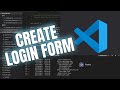 How to Create Login Form in Visual Studio Code 2025?