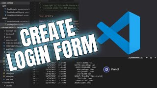 How to Create Login Form in Visual Studio Code 2025?