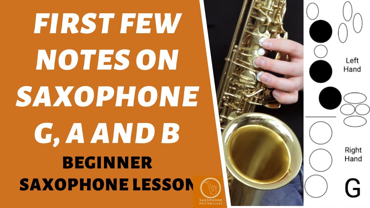 First Notes On Saxophone G A And B Beginner Saxophone Lessons Youtube