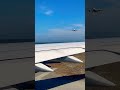 a350 asiana landing while lufthansa boeing 747 holds short for takeoff