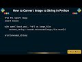 How to Convert Image to String in Python