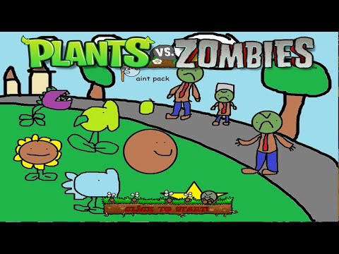 Plantas vs Zombies – Cactus Pea vs Chomper vs Todos los Zombies