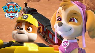 ¡Skye resuelve el misterio del tren sin conductor! PAW Patrol Episodio Español Patrulla de Cachorros