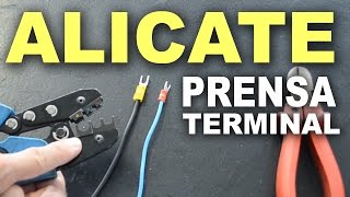 Alicate prensa terminais com catraca para eletricistas!