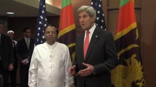 Secretary Kerry Meets with Sri Lankan President Maithripala Sirisena