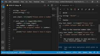 Python - reversing a number, Manipulating a string