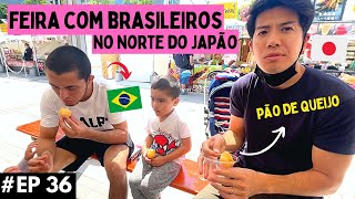 Fiz amigos brasileiros e fui na feira no Japão comer pão de queijo.