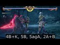 sc6 nightmare combos with inputs