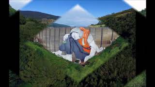 Giant Graffiti on The Dam of France