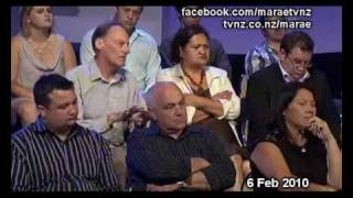 Part 2 of 6 The Great Waitangi Debate 2010 Marae TVNZ 6 Feb 2010.wmv