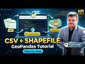 How to Connect a CSV File with a Shapefile Using GeoPandas | Python GIS Tutorial