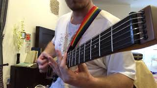 Metal riffs medley (Tool, Keith Merrow and Dream Theater) using AnyGig travel guitar