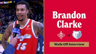 Brandon Clarke Walk Off Interview | Grizzlies vs. Pelicans