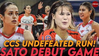 CCS for UNDEFEATED 5-0! Only Team na WALANG TALO! Risa Sato Chery DEBUT!, Cignal 1st GAME w/o RiCes!