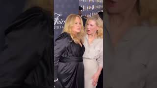 Jennifer Coolidge hangs out with Cate Blanchett at Critics Circle Awards! #shorts