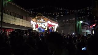 20230916　水窪祭り　屋台すれ違い