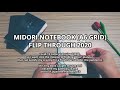 midori notebook a6 grid flip through 2020 bullet journal planner