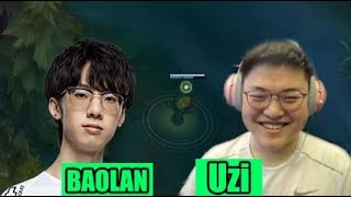 UZI | 小狗和宝蓝的视野大战!!这波宝蓝在第五层！