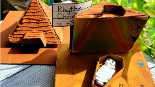 DIY 3D small  Egyptian Pyramids project for first grade