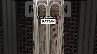 Rattan Material ✨ #viral #rattan #furniture #interiordesign #wip #site #work #wardrobe #home #decor