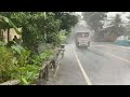 extreme rain and great thunder sounds in village life sleep well with the sound of rain