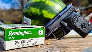 25 auto For Self Defense? - Melon Test #shorts