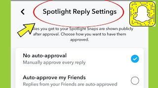 Snapchat Sportlight Reply Settings
