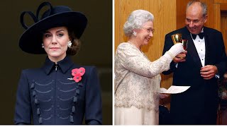 Kate Middleton's Timeless Tribute: Queen Elizabeth's Rare Pearl Earrings Shine at Remembrance Sunday