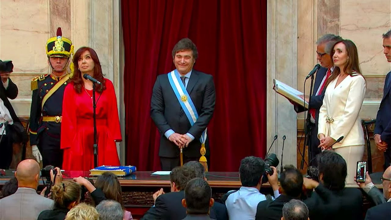 🇦🇷 Javier Milei Is Sworn In As President Of Argentina At The National ...