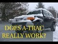 Testing A-TRAC and REAR DIFF LOCK in the FJ Cruiser on Snow and Ice