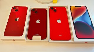 IPhone 14 Plus vs iPhone 13 (Product Red) Unboxing