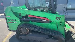 2016 Bobcat T550 track skid steer walk around at Spearfish Equipment.