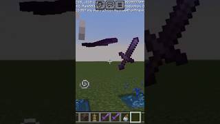 How to make sword floating in wind in Minecraft pe | Viral Minecraft tik tok hack #minecraft #how