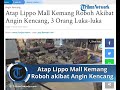 atap lippo mall kemang roboh akibat angin kencang 3 pengunjung alami luka luka