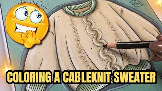 Color a sweater with me | ASMR #arttherapy #coloringbook