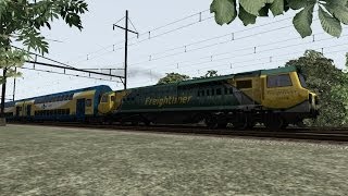 Train Simulator 2014 HD: EXCLUSIVE: British Rail Class 70 GE Powerhaul Leads 8 Car Train Up The NEC