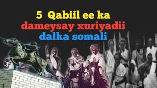 Shanta qabiil ee ka dambeysay xuriyadii dalka somalia 🇸🇴