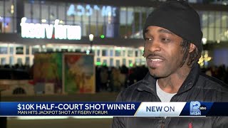 Father of three sinks half-court shot, wins $10,000