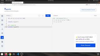 Warmup 2 arrayFront9 Javascript solution